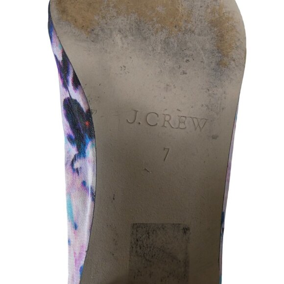 J.Crew Ava Tie-Dye Silk Ballet Flats Multi Color Size 7 #865 - Picture 8 of 9